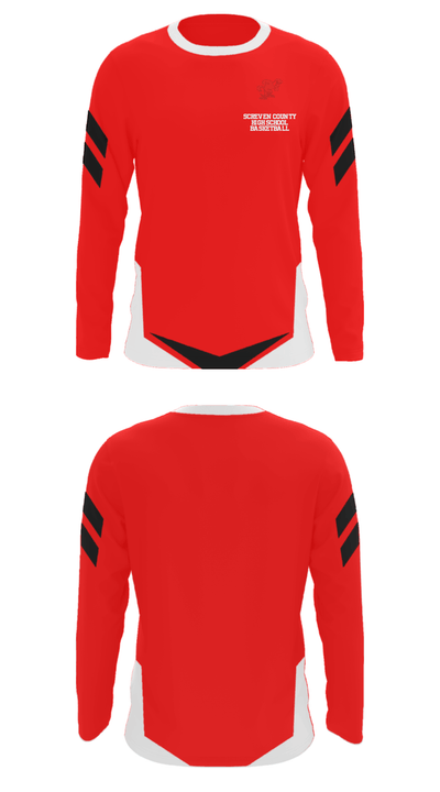 Screven County High School Basketball 68167168 Long Sleeve Performance Shirt - 35