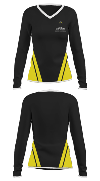 Purdue Polytechnic High School-Downtown Campus Basketball 59026942 Women's Long Sleeve V-neck Shirt - 24