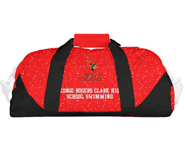 Duffle Bag, George Rogers Clark High School Swimming, Swimming, Teamtime, Team time, sublimation, custom sports apparel, team uniforms, spirit wear, spiritwear, sports uniforms, custom shirts, team store, custom team store, fundraiser sports, apparel fundraiser