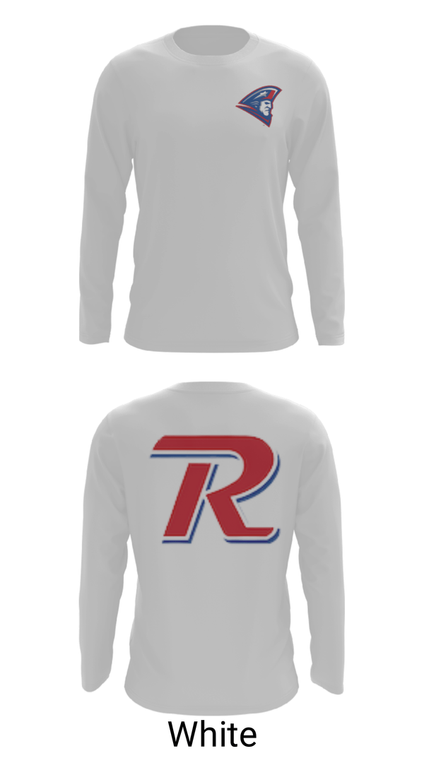 Long Sleeve Performance Shirt, Revere High School Basketball, Men's Basketball, Teamtime, Team time, sublimation, custom sports apparel, team uniforms, spirit wear, spiritwear, sports uniforms, custom shirts, team store, custom team store, fundraiser sports, apparel fundraiser
