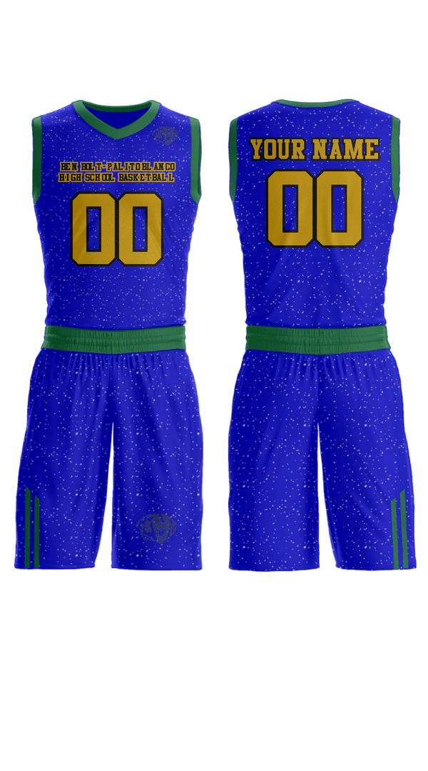 Womens Reversible Basketball Jersey, Ben Bolt-Palito Blanco High School Basketball, Men's Basketball, Teamtime, Team time, sublimation, custom sports apparel, team uniforms, spirit wear, spiritwear, sports uniforms, custom shirts, team store, custom team store, fundraiser sports, apparel fundraiser