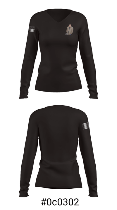 54th  SSB 85880497 Women's Long Sleeve V-neck Shirt - 7