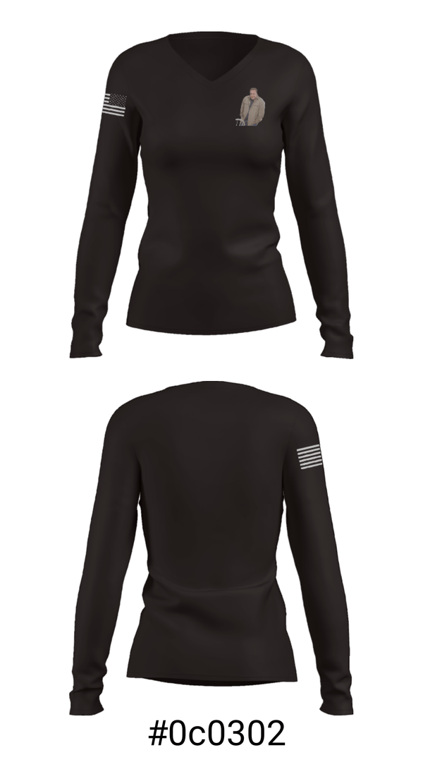 Women's Long Sleeve Vneck Shirt, 54th  SSB, Army, Teamtime, Team time, sublimation, custom sports apparel, team uniforms, spirit wear, spiritwear, sports uniforms, custom shirts, team store, custom team store, fundraiser sports, apparel fundraiser