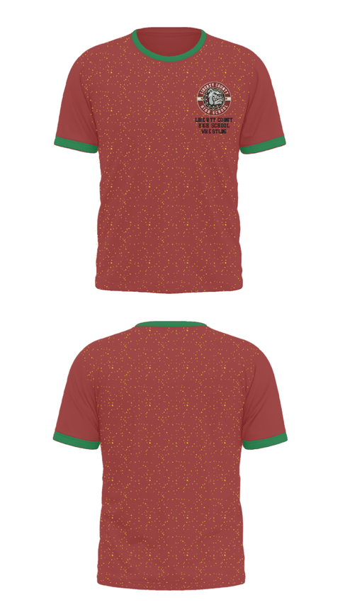 Short Sleeve Performance Shirt, Liberty County High School Wrestling, Wrestling, Teamtime, Team time, sublimation, custom sports apparel, team uniforms, spirit wear, spiritwear, sports uniforms, custom shirts, team store, custom team store, fundraiser sports, apparel fundraiser