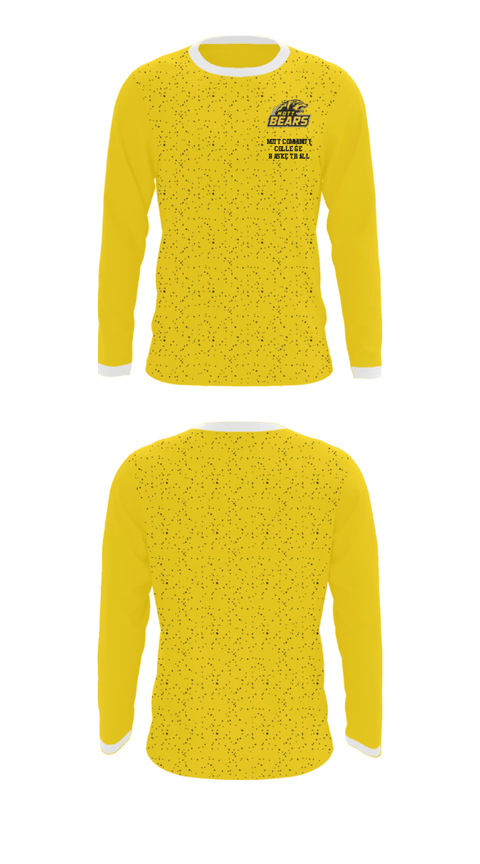 Long Sleeve Performance Shirt, Mott Community College Basketball, Men's Basketball, Teamtime, Team time, sublimation, custom sports apparel, team uniforms, spirit wear, spiritwear, sports uniforms, custom shirts, team store, custom team store, fundraiser sports, apparel fundraiser