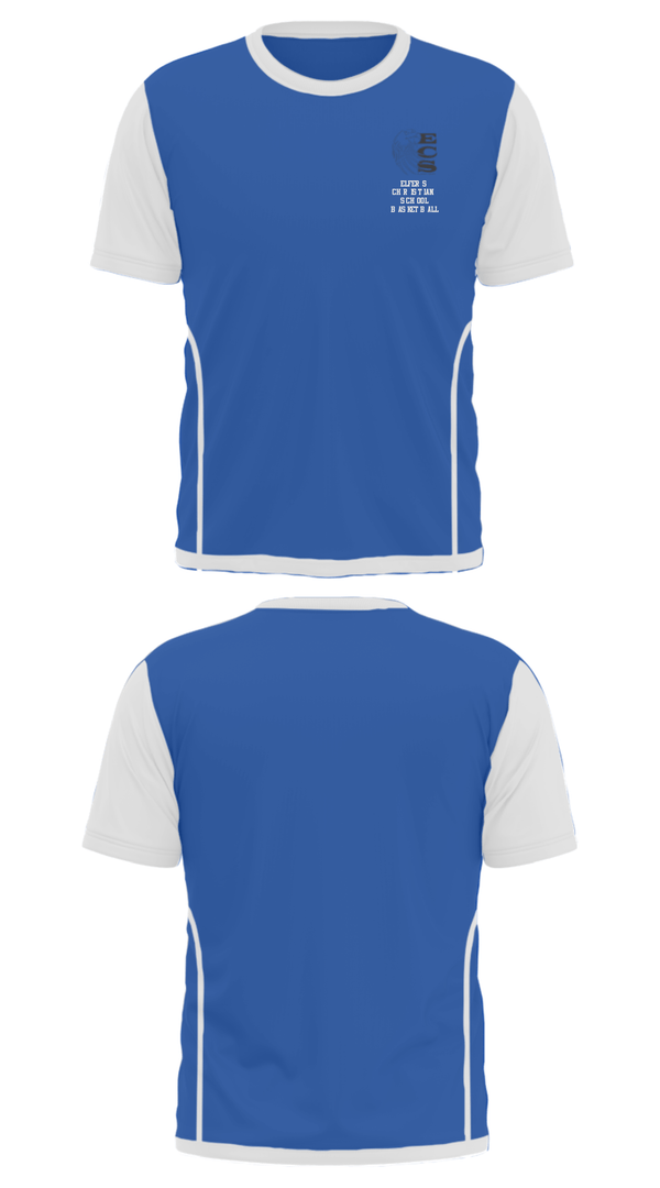 Short Sleeve Performance Shirt, Elfers Christian School Basketball, Men's Basketball, Teamtime, Team time, sublimation, custom sports apparel, team uniforms, spirit wear, spiritwear, sports uniforms, custom shirts, team store, custom team store, fundraiser sports, apparel fundraiser