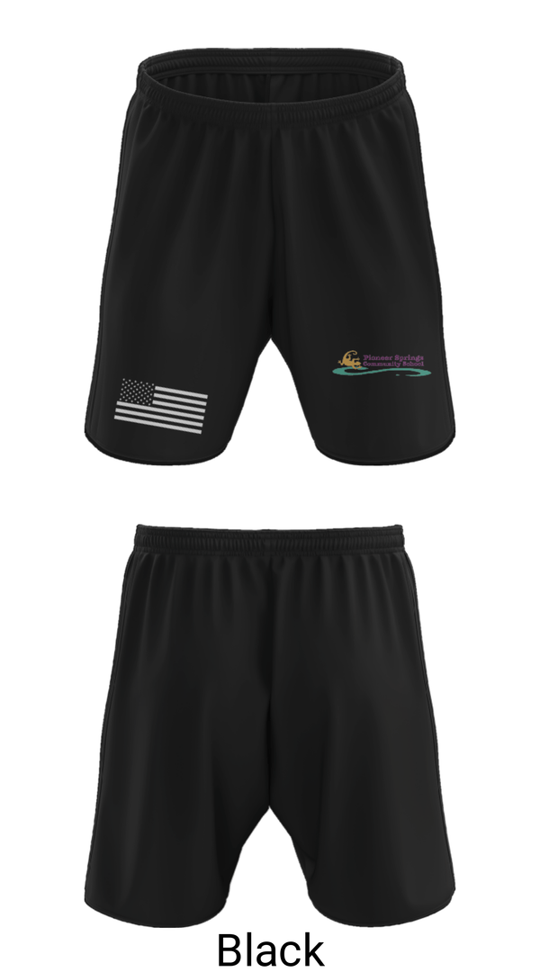 Athletic Shorts With Pockets, Pioneer Springs Community School, Spirit Store, Teamtime, Team time, sublimation, custom sports apparel, team uniforms, spirit wear, spiritwear, sports uniforms, custom shirts, team store, custom team store, fundraiser sports, apparel fundraiser