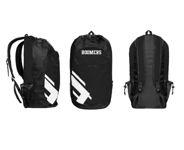Gear Bag, Boomers, Women's Basketball, Teamtime, Team time, sublimation, custom sports apparel, team uniforms, spirit wear, spiritwear, sports uniforms, custom shirts, team store, custom team store, fundraiser sports, apparel fundraiser