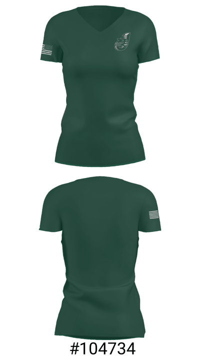 Jenison Junior High School Swimming 79083894 Women's Short Sleeve V-neck Shirt - 21