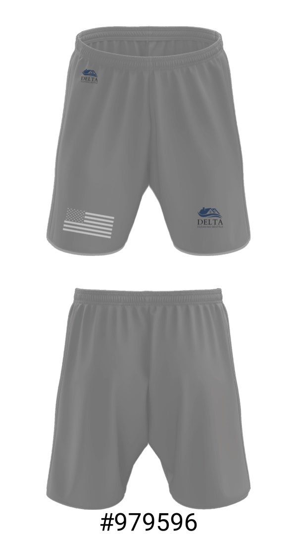 Athletic Shorts With Pockets, Delta cleaning LLC, , Teamtime, Team time, sublimation, custom sports apparel, team uniforms, spirit wear, spiritwear, sports uniforms, custom shirts, team store, custom team store, fundraiser sports, apparel fundraiser