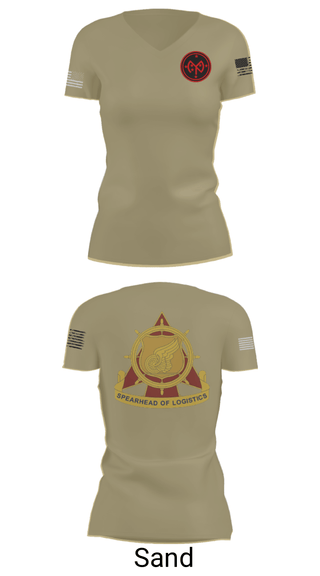 Women's Short Sleeve Vneck Shirt, E co 427th, National Guard, Teamtime, Team time, sublimation, custom sports apparel, team uniforms, spirit wear, spiritwear, sports uniforms, custom shirts, team store, custom team store, fundraiser sports, apparel fundraiser