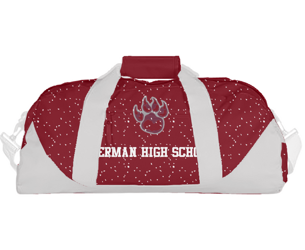 Duffle Bag, Sherman High School, Spirit Store, Teamtime, Team time, sublimation, custom sports apparel, team uniforms, spirit wear, spiritwear, sports uniforms, custom shirts, team store, custom team store, fundraiser sports, apparel fundraiser