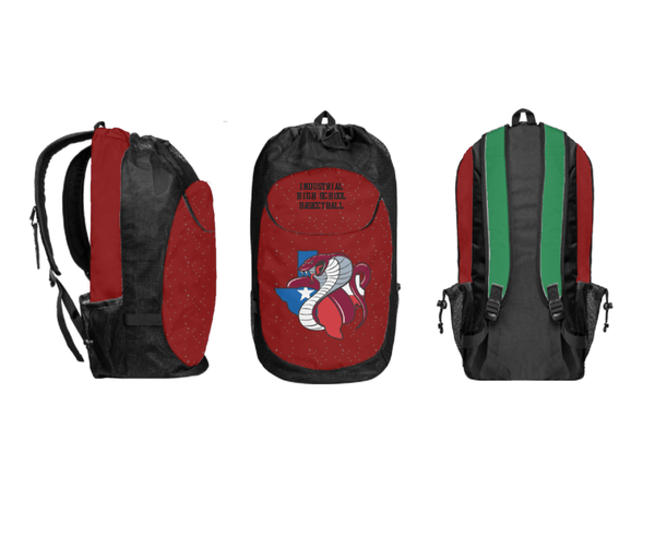 Gear Bag, Industrial High School Basketball, Women's Basketball, Teamtime, Team time, sublimation, custom sports apparel, team uniforms, spirit wear, spiritwear, sports uniforms, custom shirts, team store, custom team store, fundraiser sports, apparel fundraiser
