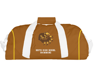 Duffle Bag, South High School Swimming, Swimming, Teamtime, Team time, sublimation, custom sports apparel, team uniforms, spirit wear, spiritwear, sports uniforms, custom shirts, team store, custom team store, fundraiser sports, apparel fundraiser