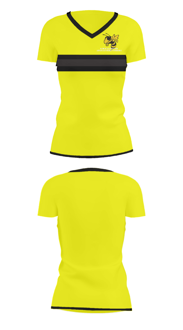 Women's Short Sleeve Vneck Shirt, Haynes Academy For Advanced Studies Swimming, Swimming, Teamtime, Team time, sublimation, custom sports apparel, team uniforms, spirit wear, spiritwear, sports uniforms, custom shirts, team store, custom team store, fundraiser sports, apparel fundraiser