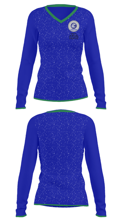 North Arlington High School Basketball 15405298 Women's Long Sleeve V-neck Shirt - 34