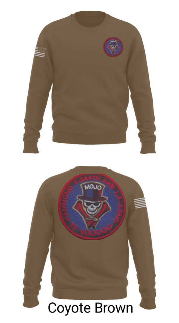 Crew Neck Sweatshirt, 1-244th AASF, National Guard, Teamtime, Team time, sublimation, custom sports apparel, team uniforms, spirit wear, spiritwear, sports uniforms, custom shirts, team store, custom team store, fundraiser sports, apparel fundraiser