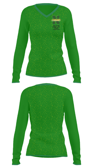 Women's Long Sleeve Vneck Shirt, Northview Academy High School Basketball, Men's Basketball, Teamtime, Team time, sublimation, custom sports apparel, team uniforms, spirit wear, spiritwear, sports uniforms, custom shirts, team store, custom team store, fundraiser sports, apparel fundraiser