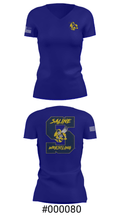 Saline Middle School Wrestling 11317795 Women's Short Sleeve V-neck Shirt - 21