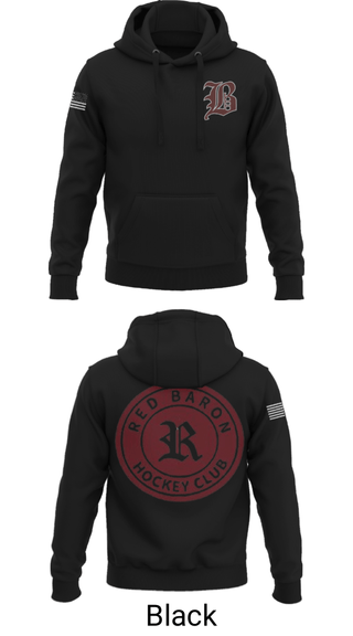 Hoodie, Red Baron Hockey Club, Ice Hockey, Teamtime, Team time, sublimation, custom sports apparel, team uniforms, spirit wear, spiritwear, sports uniforms, custom shirts, team store, custom team store, fundraiser sports, apparel fundraiser