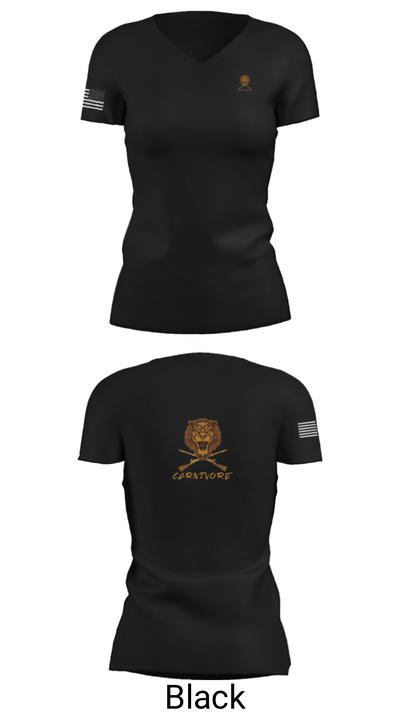 1-9 cav 77516871 Women's Short Sleeve V-neck Shirt - 20