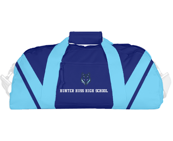 Duffle Bag, Hunter Huss High School, Wrestling, Teamtime, Team time, sublimation, custom sports apparel, team uniforms, spirit wear, spiritwear, sports uniforms, custom shirts, team store, custom team store, fundraiser sports, apparel fundraiser