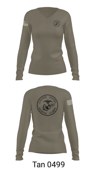 Women's Long Sleeve Vneck Shirt, UHS MCJROTC, Marines, Teamtime, Team time, sublimation, custom sports apparel, team uniforms, spirit wear, spiritwear, sports uniforms, custom shirts, team store, custom team store, fundraiser sports, apparel fundraiser