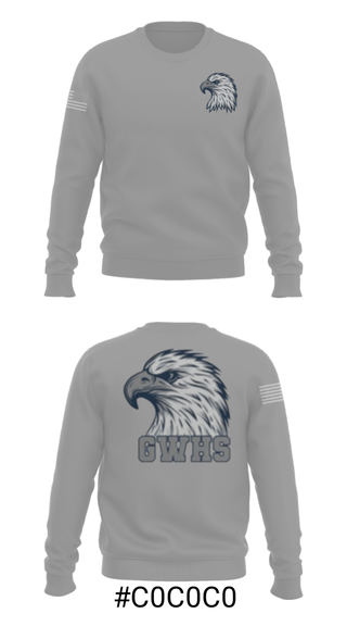 Crew Neck Sweatshirt, George Washington High School Basketball, Men's Basketball, Teamtime, Team time, sublimation, custom sports apparel, team uniforms, spirit wear, spiritwear, sports uniforms, custom shirts, team store, custom team store, fundraiser sports, apparel fundraiser