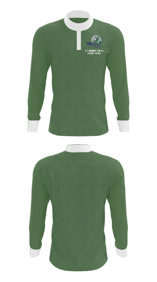 Quarter Zip Jacket, El Diamante High School Basketball, Women's Basketball, Teamtime, Team time, sublimation, custom sports apparel, team uniforms, spirit wear, spiritwear, sports uniforms, custom shirts, team store, custom team store, fundraiser sports, apparel fundraiser