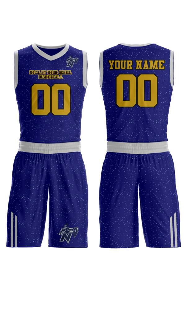 Womens Reversible Basketball Jersey, Nicolet High School Basketball, Women's Basketball, Teamtime, Team time, sublimation, custom sports apparel, team uniforms, spirit wear, spiritwear, sports uniforms, custom shirts, team store, custom team store, fundraiser sports, apparel fundraiser