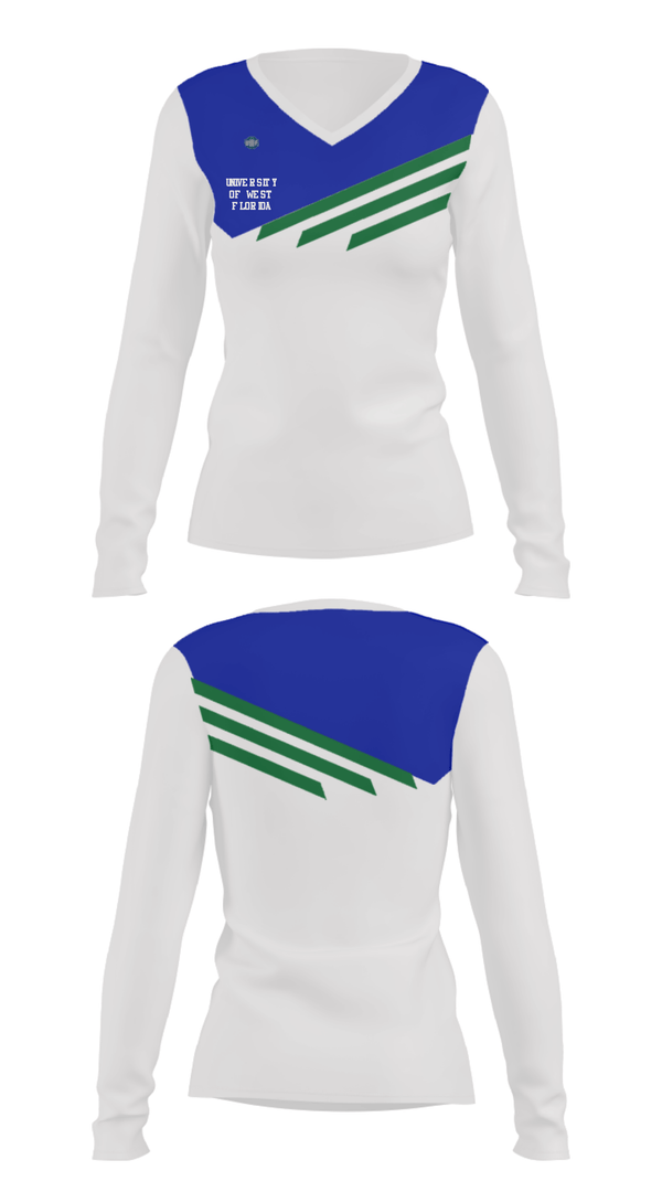 Women's Long Sleeve Vneck Shirt, University Of West Florida, Men's Basketball, Teamtime, Team time, sublimation, custom sports apparel, team uniforms, spirit wear, spiritwear, sports uniforms, custom shirts, team store, custom team store, fundraiser sports, apparel fundraiser