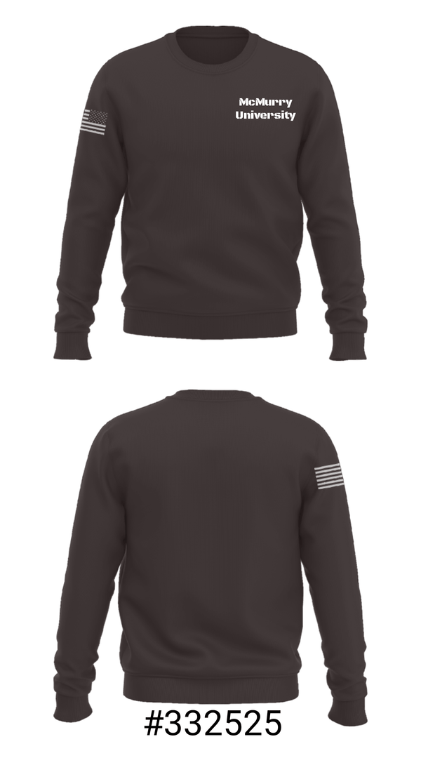 Crew Neck Sweatshirt, McMurry University, E-Sports, Teamtime, Team time, sublimation, custom sports apparel, team uniforms, spirit wear, spiritwear, sports uniforms, custom shirts, team store, custom team store, fundraiser sports, apparel fundraiser