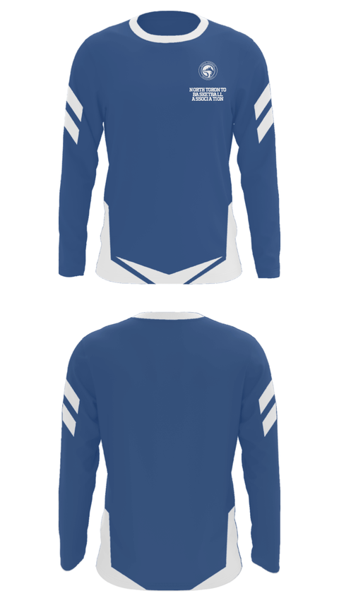 Long Sleeve Performance Shirt, North Toronto Basketball Association, Men's Basketball, Teamtime, Team time, sublimation, custom sports apparel, team uniforms, spirit wear, spiritwear, sports uniforms, custom shirts, team store, custom team store, fundraiser sports, apparel fundraiser