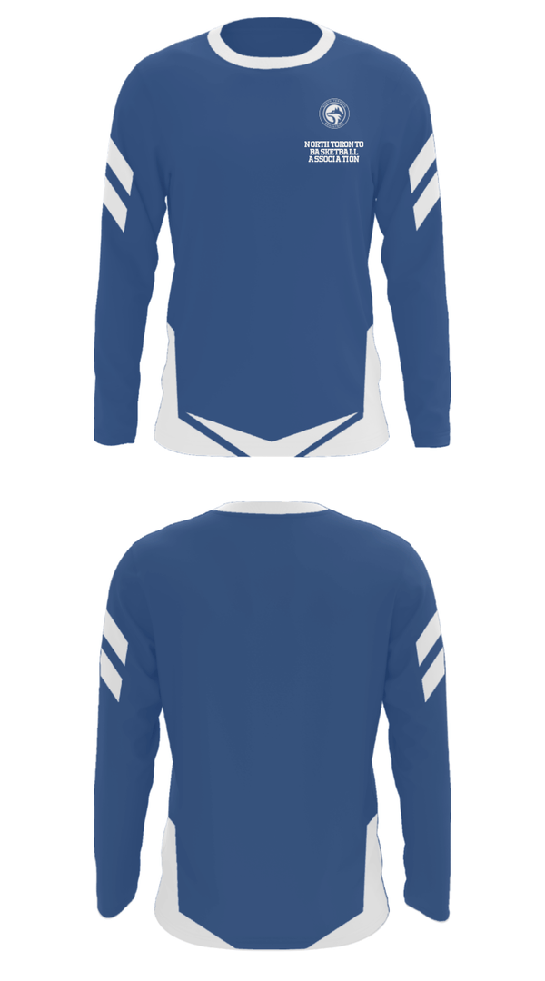 Long Sleeve Performance Shirt, North Toronto Basketball Association, Men's Basketball, Teamtime, Team time, sublimation, custom sports apparel, team uniforms, spirit wear, spiritwear, sports uniforms, custom shirts, team store, custom team store, fundraiser sports, apparel fundraiser