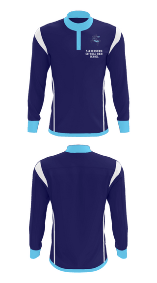 Quarter Zip Jacket, Parkersburg Catholic High School, Spirit Store, Teamtime, Team time, sublimation, custom sports apparel, team uniforms, spirit wear, spiritwear, sports uniforms, custom shirts, team store, custom team store, fundraiser sports, apparel fundraiser