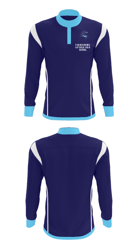Quarter Zip Jacket, Parkersburg Catholic High School, Spirit Store, Teamtime, Team time, sublimation, custom sports apparel, team uniforms, spirit wear, spiritwear, sports uniforms, custom shirts, team store, custom team store, fundraiser sports, apparel fundraiser