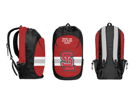 Gear Bag, Spring Lake High School Hockey, Ice Hockey, Teamtime, Team time, sublimation, custom sports apparel, team uniforms, spirit wear, spiritwear, sports uniforms, custom shirts, team store, custom team store, fundraiser sports, apparel fundraiser
