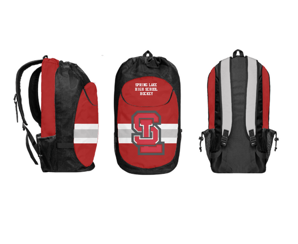 Gear Bag, Spring Lake High School Hockey, Ice Hockey, Teamtime, Team time, sublimation, custom sports apparel, team uniforms, spirit wear, spiritwear, sports uniforms, custom shirts, team store, custom team store, fundraiser sports, apparel fundraiser