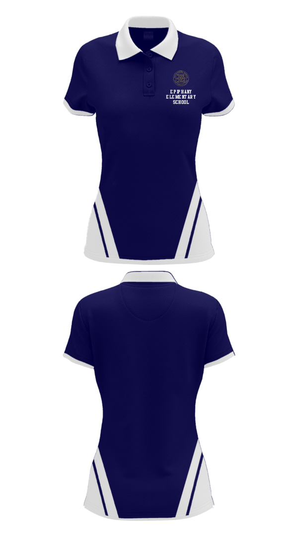 Women's Short Sleeve Performance Polo, Epiphany Elementary School, Spirit Store, Teamtime, Team time, sublimation, custom sports apparel, team uniforms, spirit wear, spiritwear, sports uniforms, custom shirts, team store, custom team store, fundraiser sports, apparel fundraiser