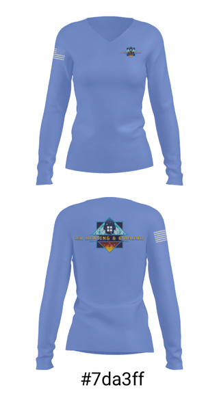 Women's Long Sleeve Vneck Shirt, HN Heating & Cooling, , Teamtime, Team time, sublimation, custom sports apparel, team uniforms, spirit wear, spiritwear, sports uniforms, custom shirts, team store, custom team store, fundraiser sports, apparel fundraiser