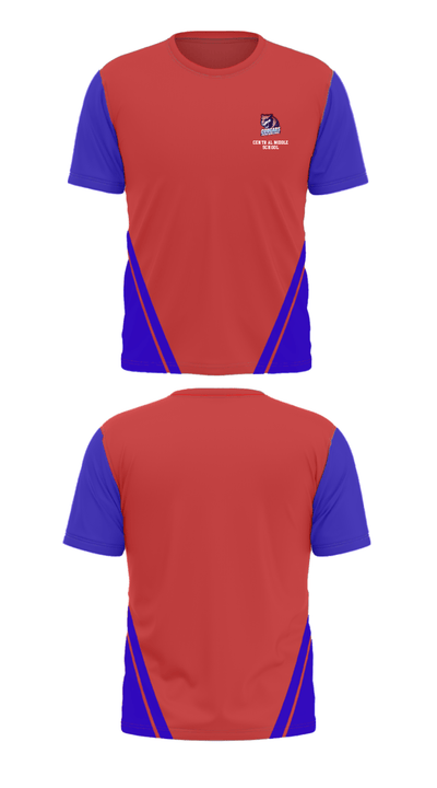 Central Middle School 39275107 Short Sleeve Performance Shirt - 26