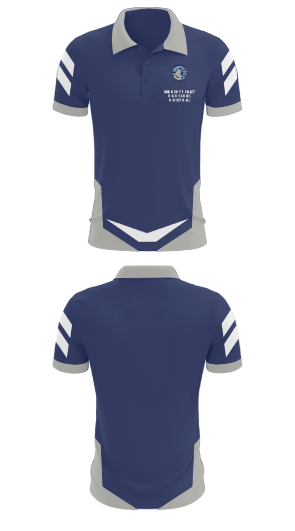Short Sleeve Performance Polo, Dougherty Valley High School Basketball, Women's Basketball, Teamtime, Team time, sublimation, custom sports apparel, team uniforms, spirit wear, spiritwear, sports uniforms, custom shirts, team store, custom team store, fundraiser sports, apparel fundraiser