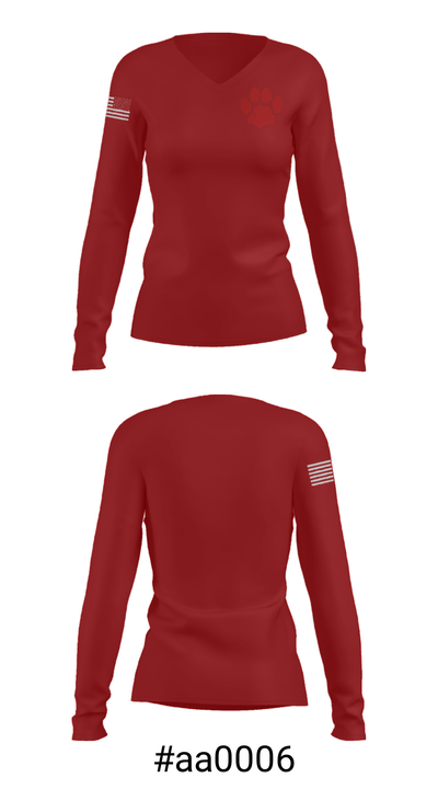 Winfield Scott Elementary School 10999190 Women's Long Sleeve V-neck Shirt - 20