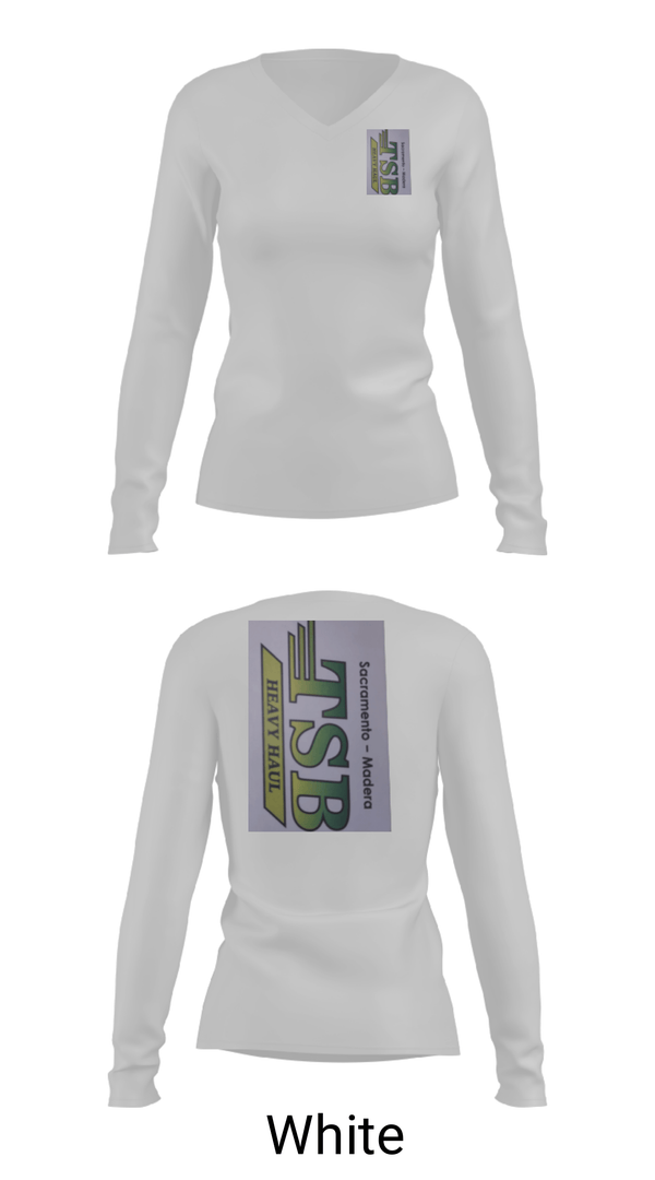 Women's Long Sleeve Vneck Shirt, Tsb heavy haul, , Teamtime, Team time, sublimation, custom sports apparel, team uniforms, spirit wear, spiritwear, sports uniforms, custom shirts, team store, custom team store, fundraiser sports, apparel fundraiser