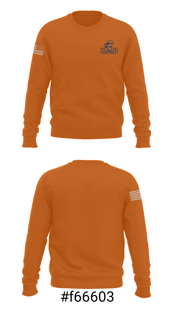 Crew Neck Sweatshirt, Heritage High School Basketball, Women's Basketball, Teamtime, Team time, sublimation, custom sports apparel, team uniforms, spirit wear, spiritwear, sports uniforms, custom shirts, team store, custom team store, fundraiser sports, apparel fundraiser