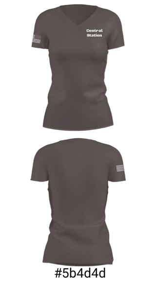 Women's Short Sleeve Vneck Shirt, Central Station, Police, Teamtime, Team time, sublimation, custom sports apparel, team uniforms, spirit wear, spiritwear, sports uniforms, custom shirts, team store, custom team store, fundraiser sports, apparel fundraiser
