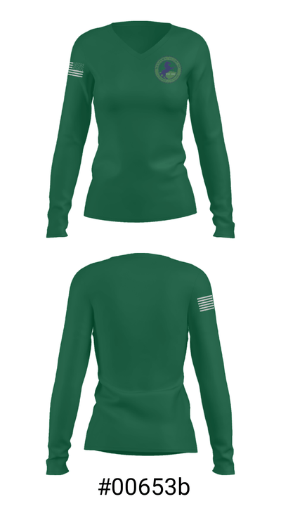 Western Academy Charter School 43626603 Women's Long Sleeve V-neck Shirt - 20