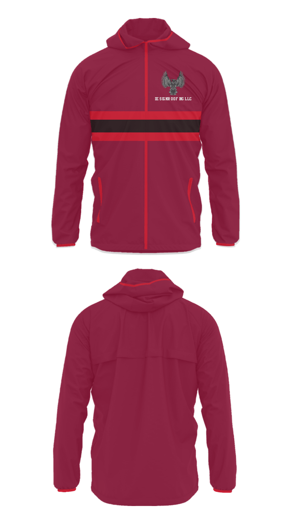 Windbreaker, Design Roofing LLC, , Teamtime, Team time, sublimation, custom sports apparel, team uniforms, spirit wear, spiritwear, sports uniforms, custom shirts, team store, custom team store, fundraiser sports, apparel fundraiser
