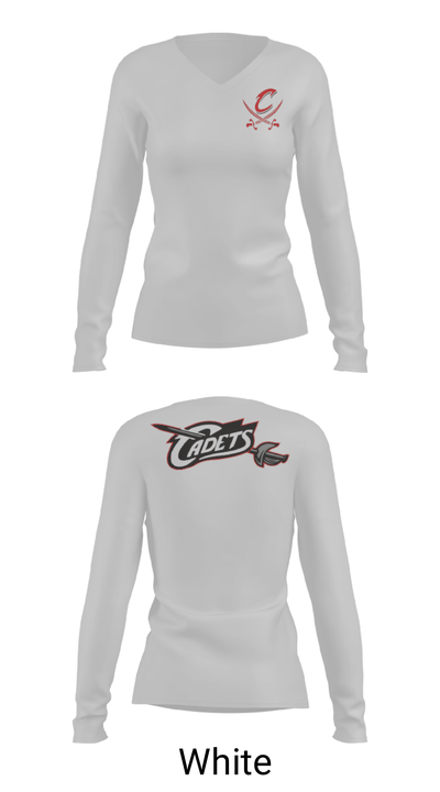 West Point-Beemer Senior High School Wrestling 73200484 Women's Long Sleeve V-neck Shirt - 6