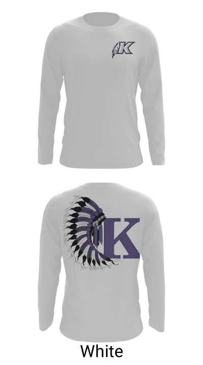 Keokuk High School 14181877 Long Sleeve Performance Shirt - 4